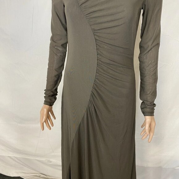 NEW SAMSOE SAMSOE Women’s Saandreas Mesh Long Sleeve Dress Turkish Coffee Size S - Picture 12 of 14